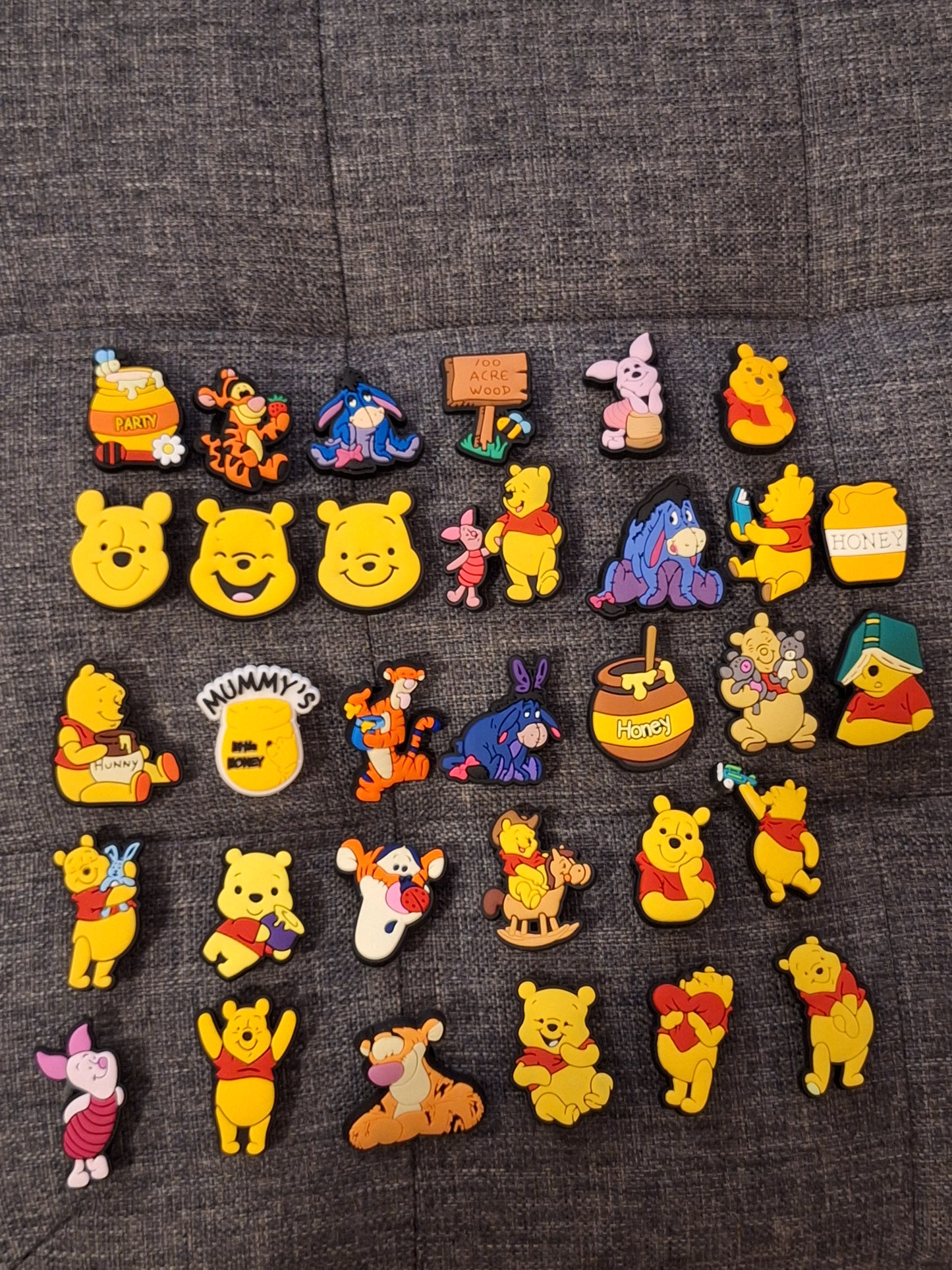 Shoe charms winnie the pooh
