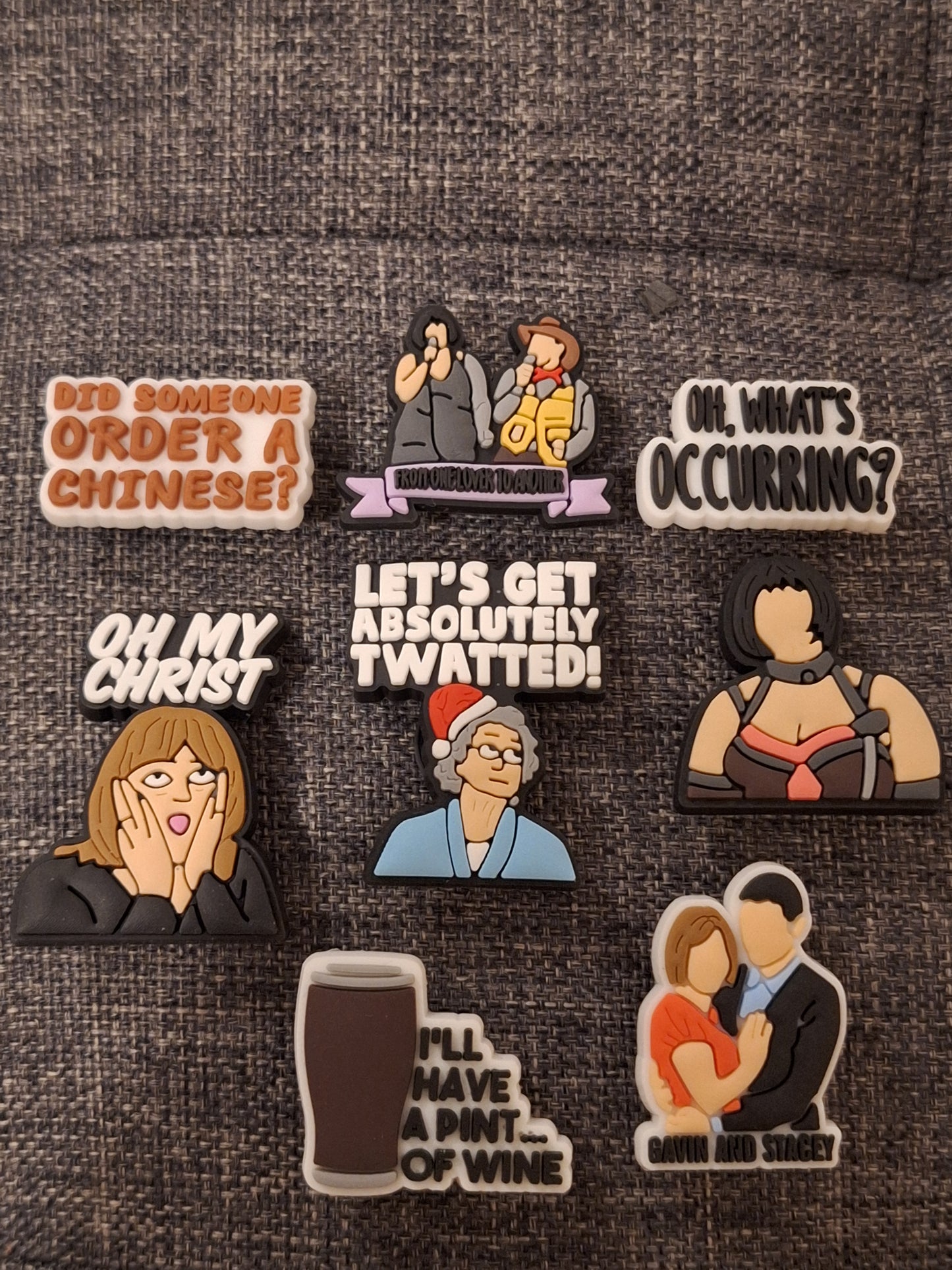 Shoe charms gavin and stacey