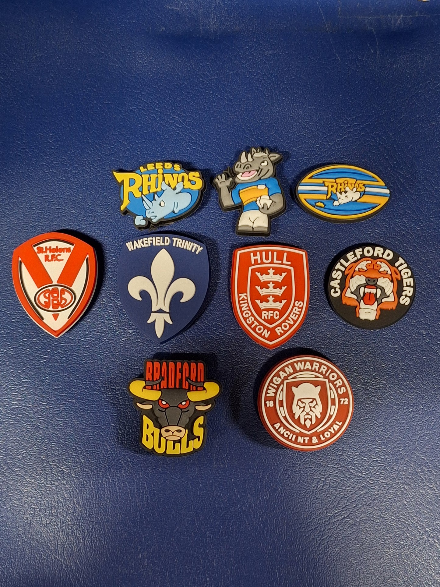 Shoe charms rugby league