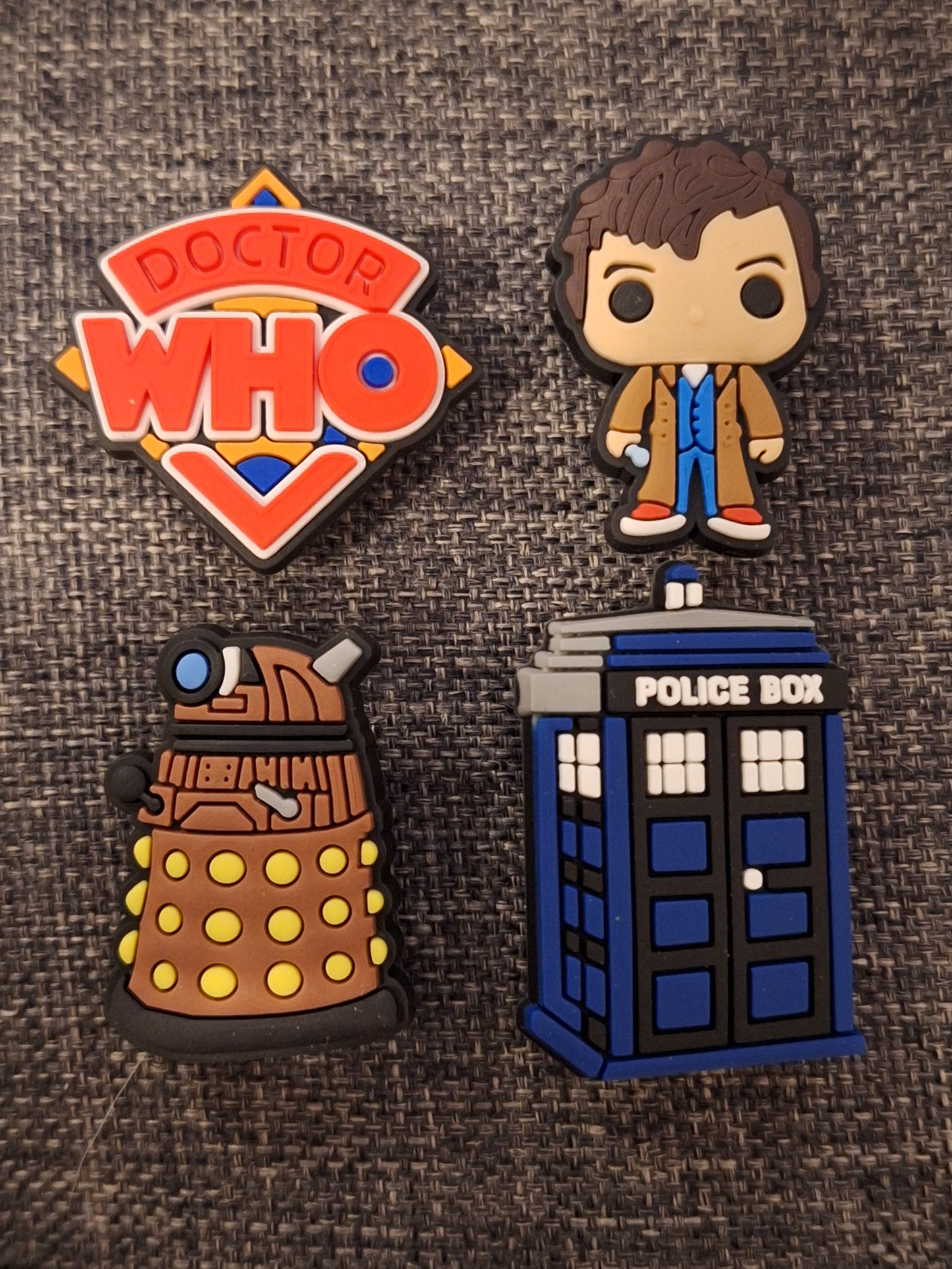 Shoe charms dr who