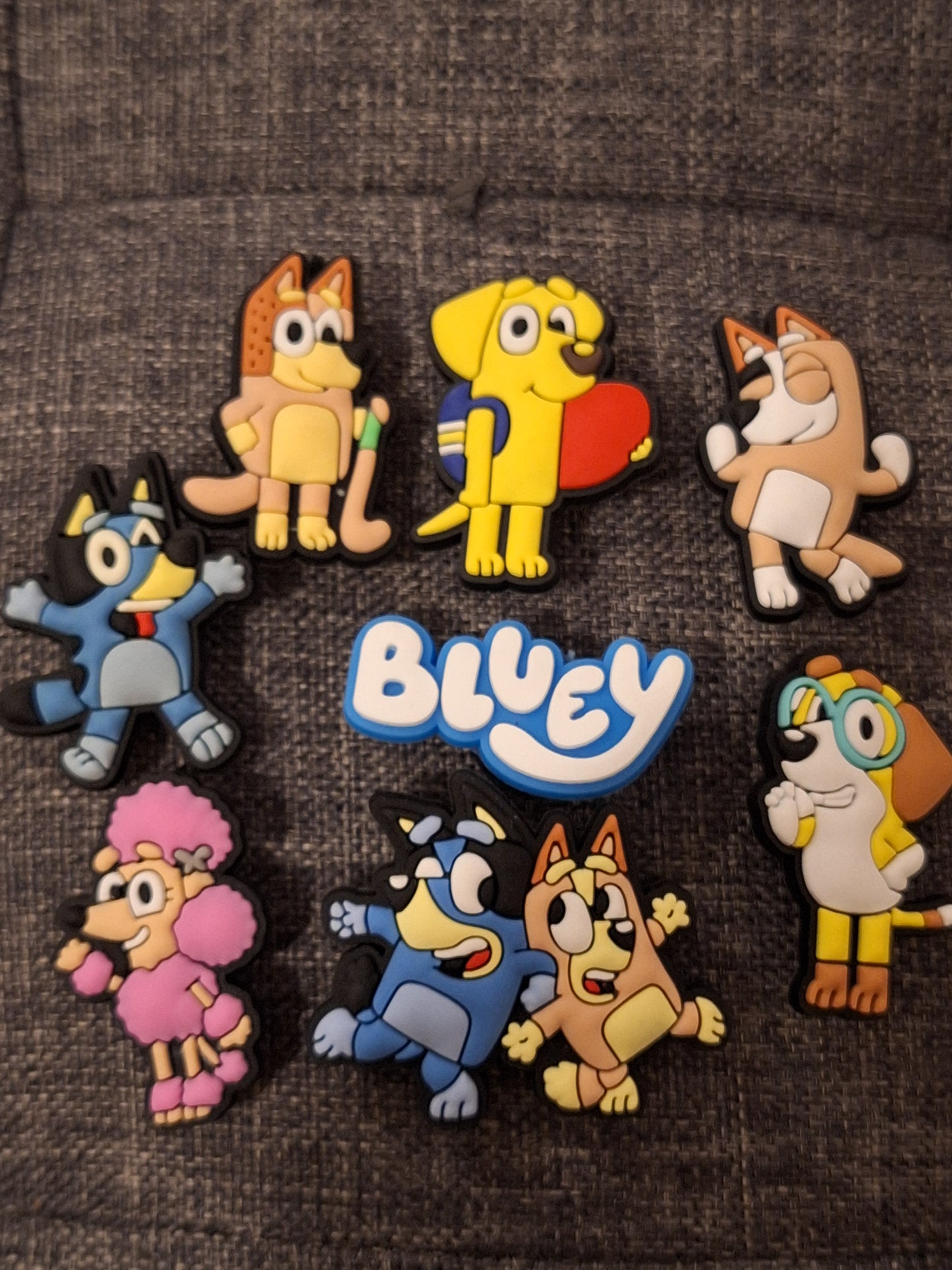 Shoe charms bluey